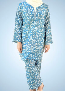 PRINTED BLUE 2-PC COORD