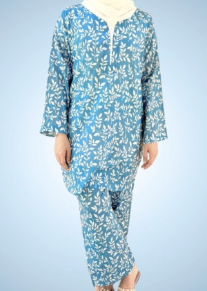 PRINTED BLUE 2-PC COORD