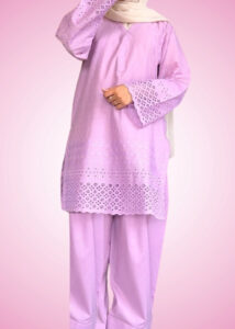 LAVENDER CHICKEN KAARI 2-PC FARASHI SET