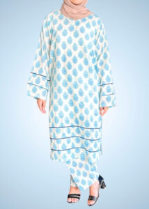 SUMMER BLUE STITCHED 2-PC