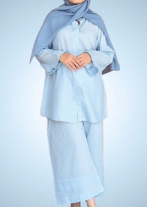ELEGANT SKY BLUE 2-PC COORD